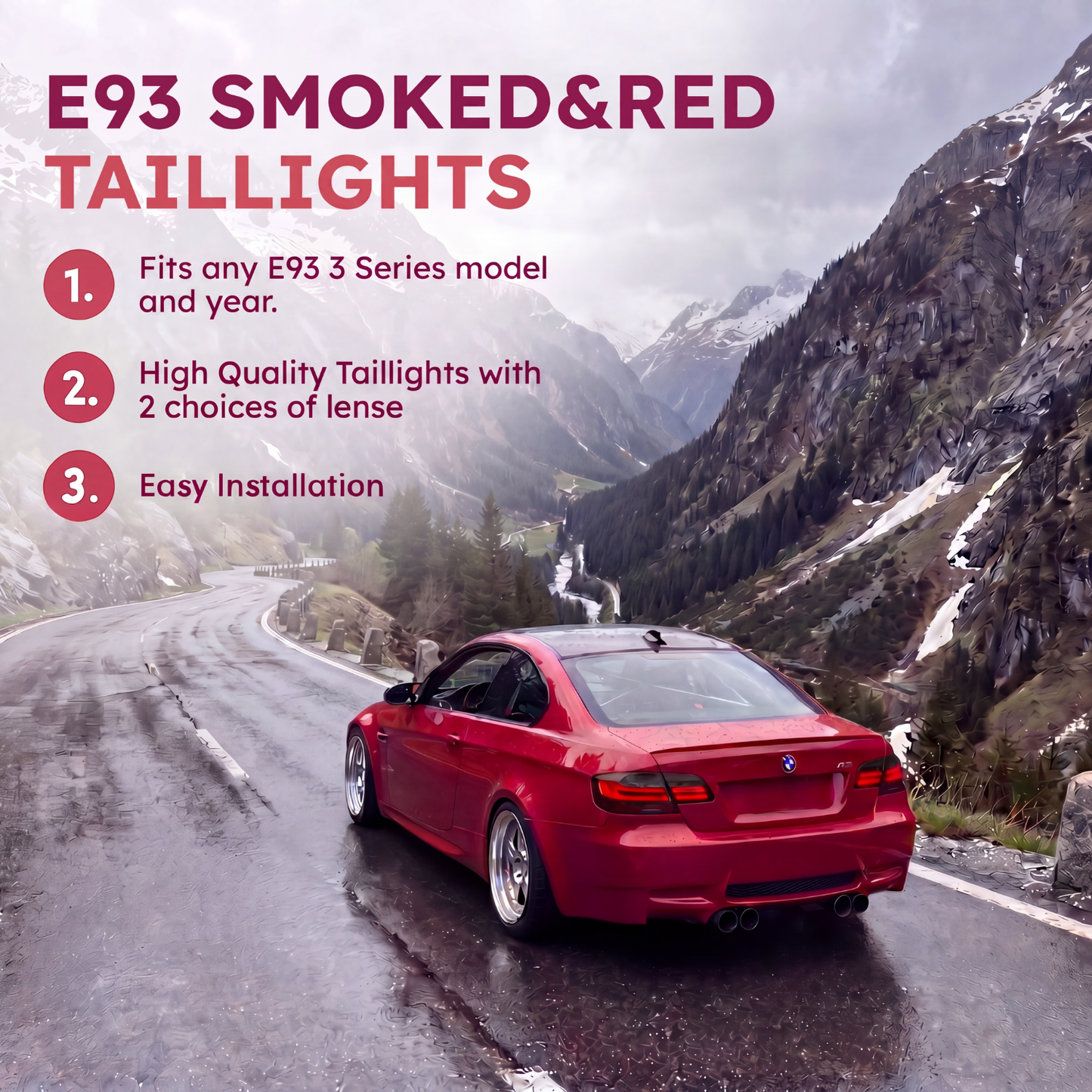BMW 3 Series E92/E93 (2006-2013) Smoked Taillights