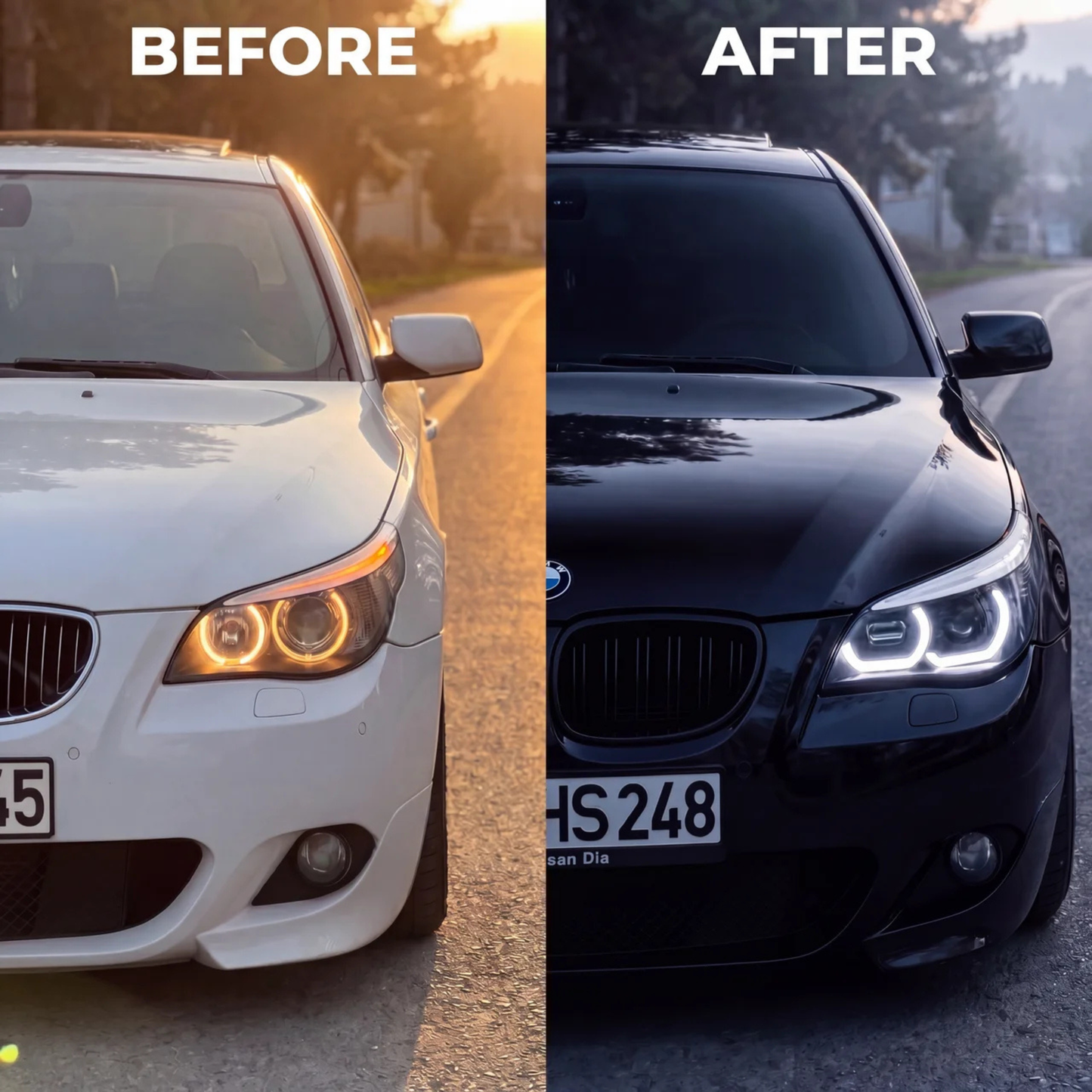 BMW 5 Series E60 (2003-10) V2 Angel Eyes