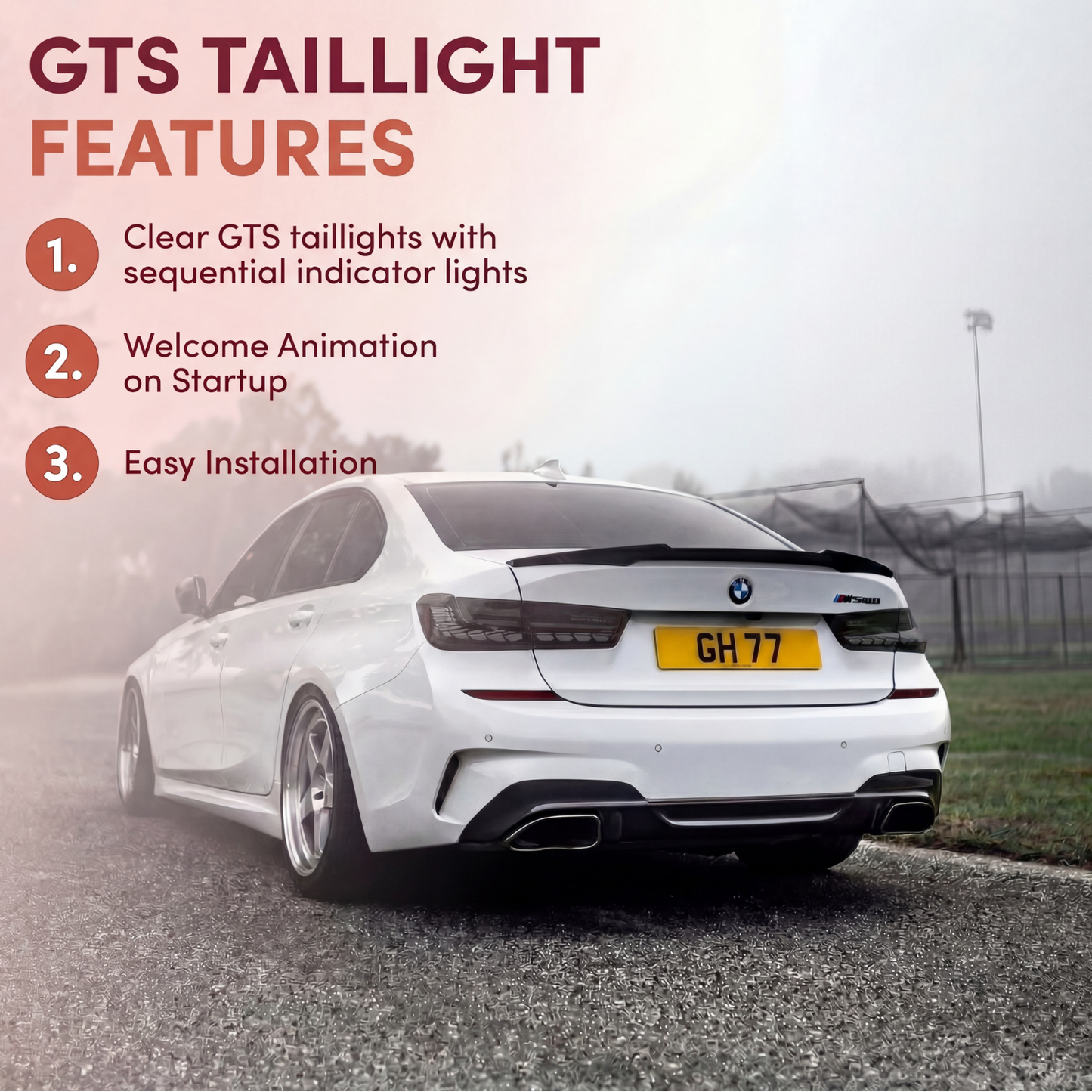 BMW 3 Series G20/G28 (2019-2024) Clear GTS Taillights