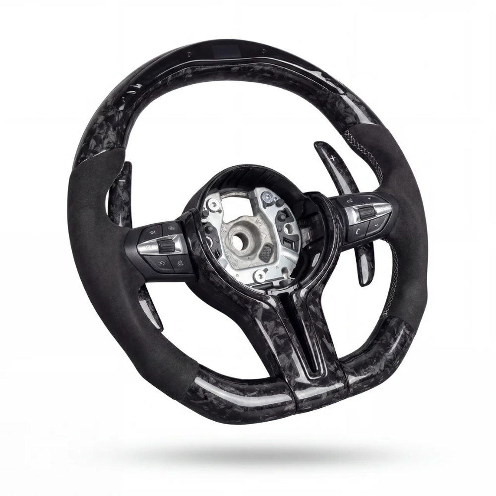 Forged Carbon Led Shifter Meter - BMW Wheel