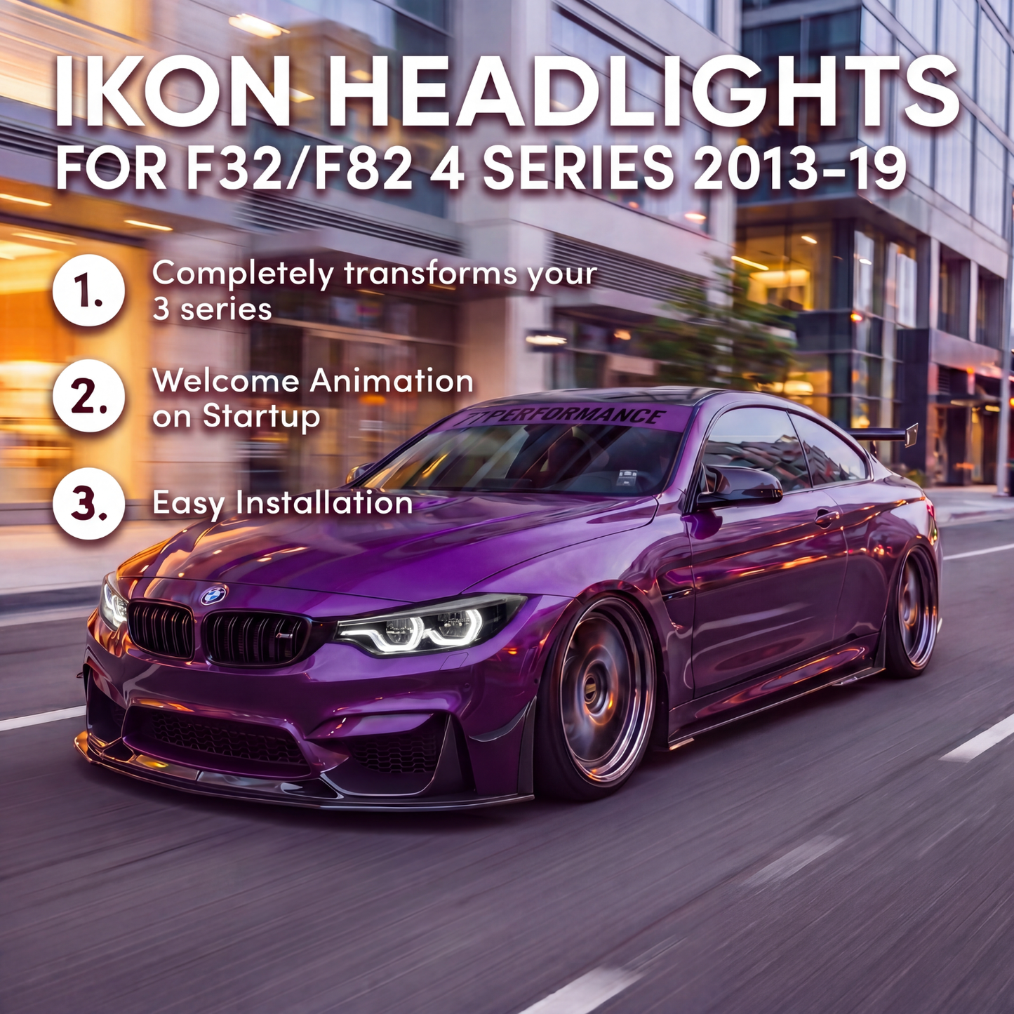BMW 4 Series F32/F36/F82/F80 (2013-2020) Ikon Headlights