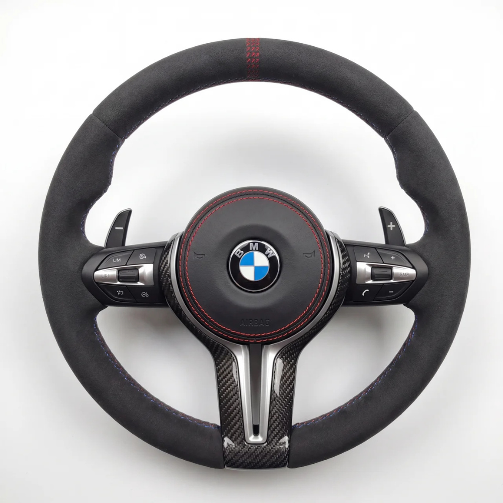 Alcantara With Carbon Accents BMW Wheel