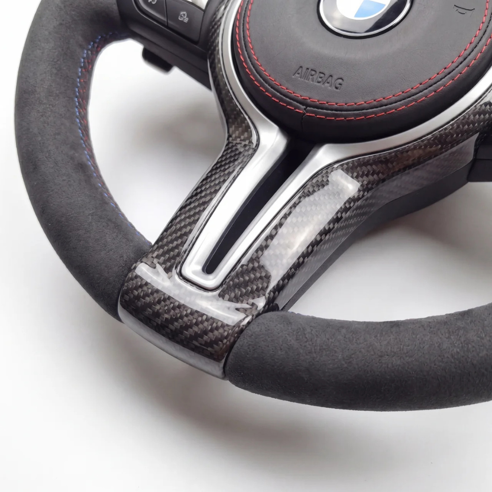 Alcantara With Carbon Accents BMW Wheel
