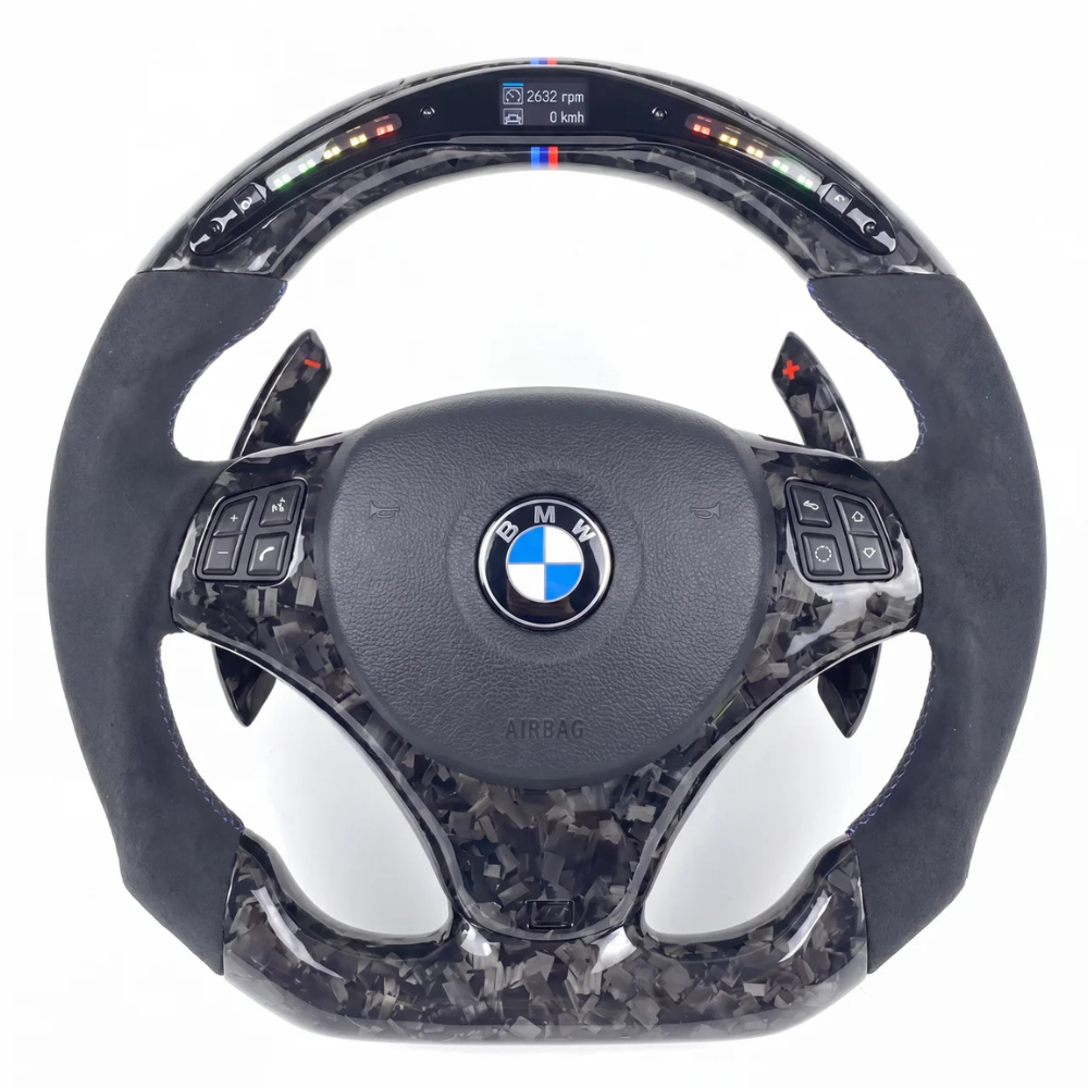 Forged Carbon LED Meter BMW Wheel