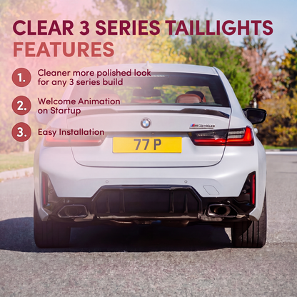 BMW 3 Series/M3 (G20/G80 2019-2025) Clear Taillights