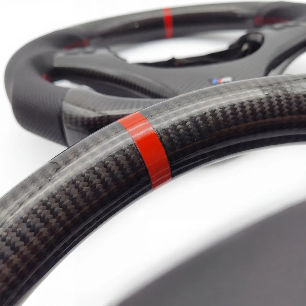 Full Carbon Fibre Leather Grip BMW Wheel