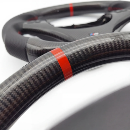 Full Carbon Fibre Leather Grip BMW Wheel