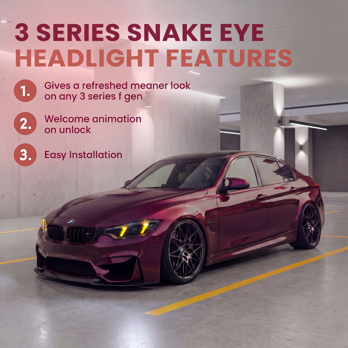 BMW 3 Series F30/F31/F35 (2012-2018) Dual Snake Eyes