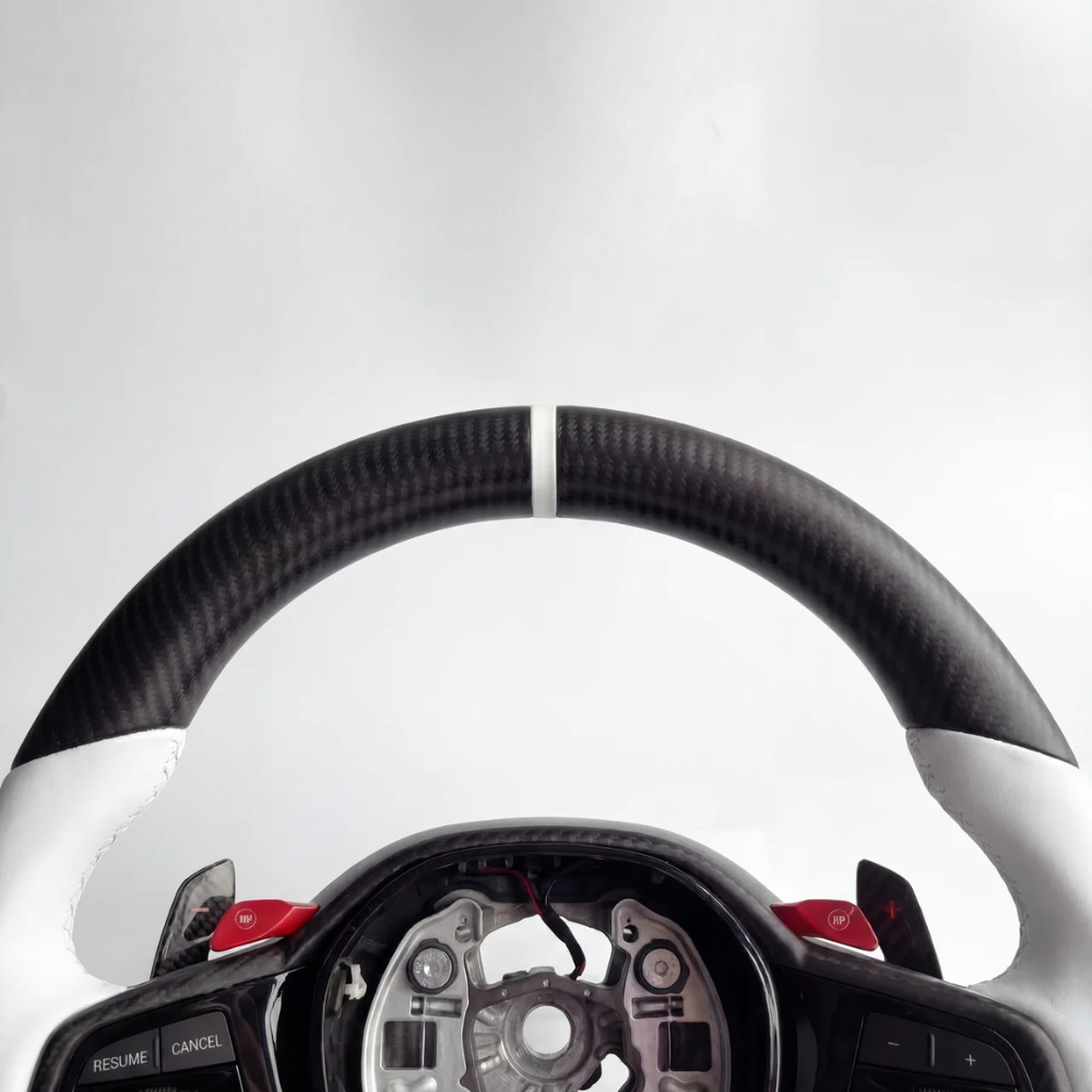 Black & White Leather M Sport BMW Wheel