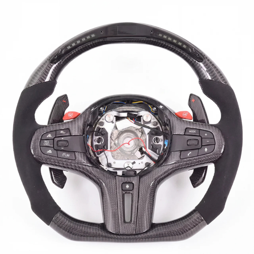 LED Carbon Fiber Alcantara Grip M Sport BMW Wheel