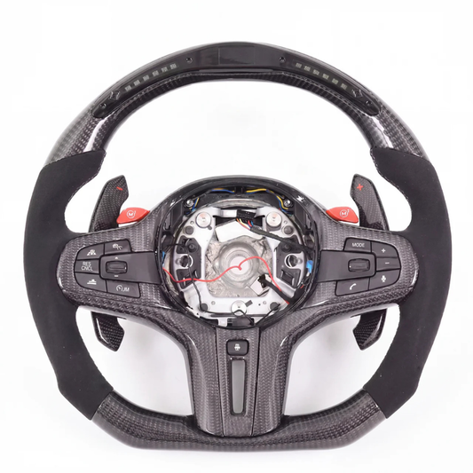 LED Carbon Fiber Alcantara Grip M Sport BMW Wheel