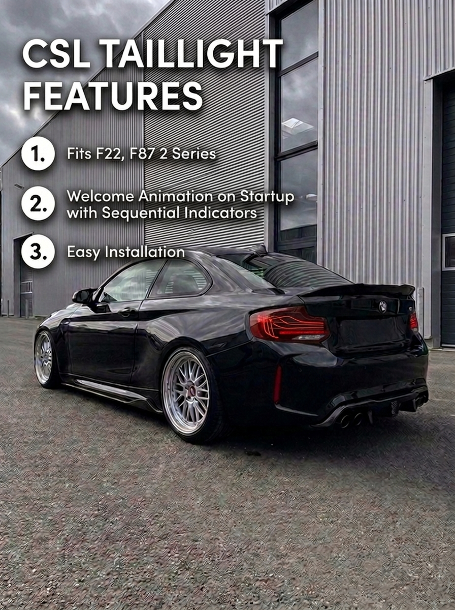 BMW 2 Series (F22/F23 2014-2021) CSL Taillights