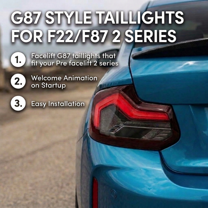 BMW 2 Series (F22/F23 2012-2021) G87 Styled Taillights